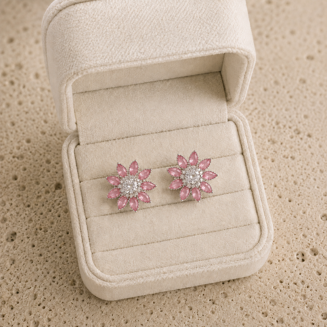 Prism Petal Crystal Studs