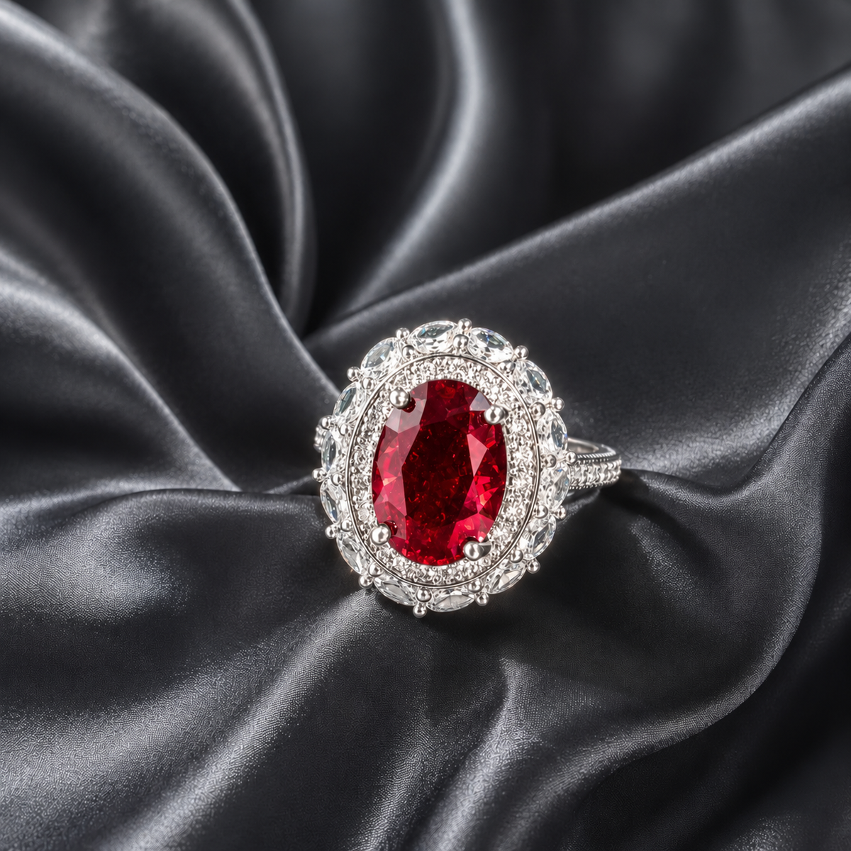 Verdant Oval Ring