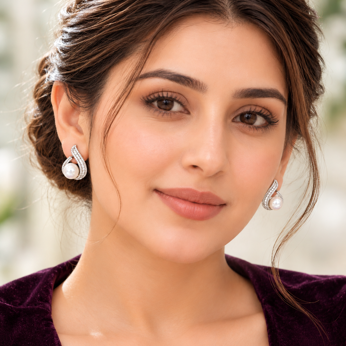 The Pearl Plume Earrings
