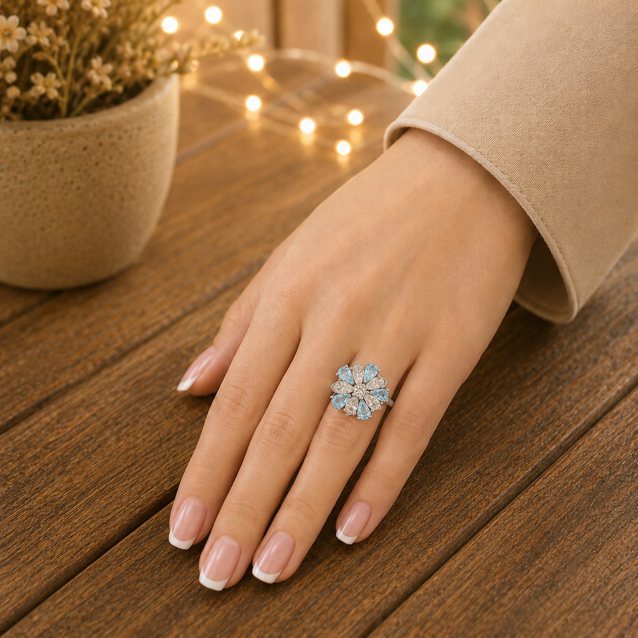 Aurora Petal Bloom Ring