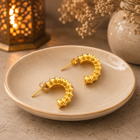  hoop earrings side view