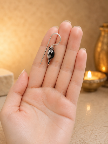 side view of the antique earring