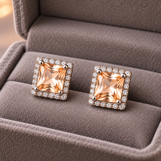 Prism Frame Stud Earrings
