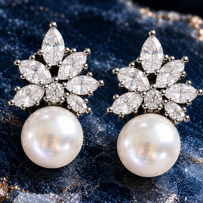 Pearl Crest Studs