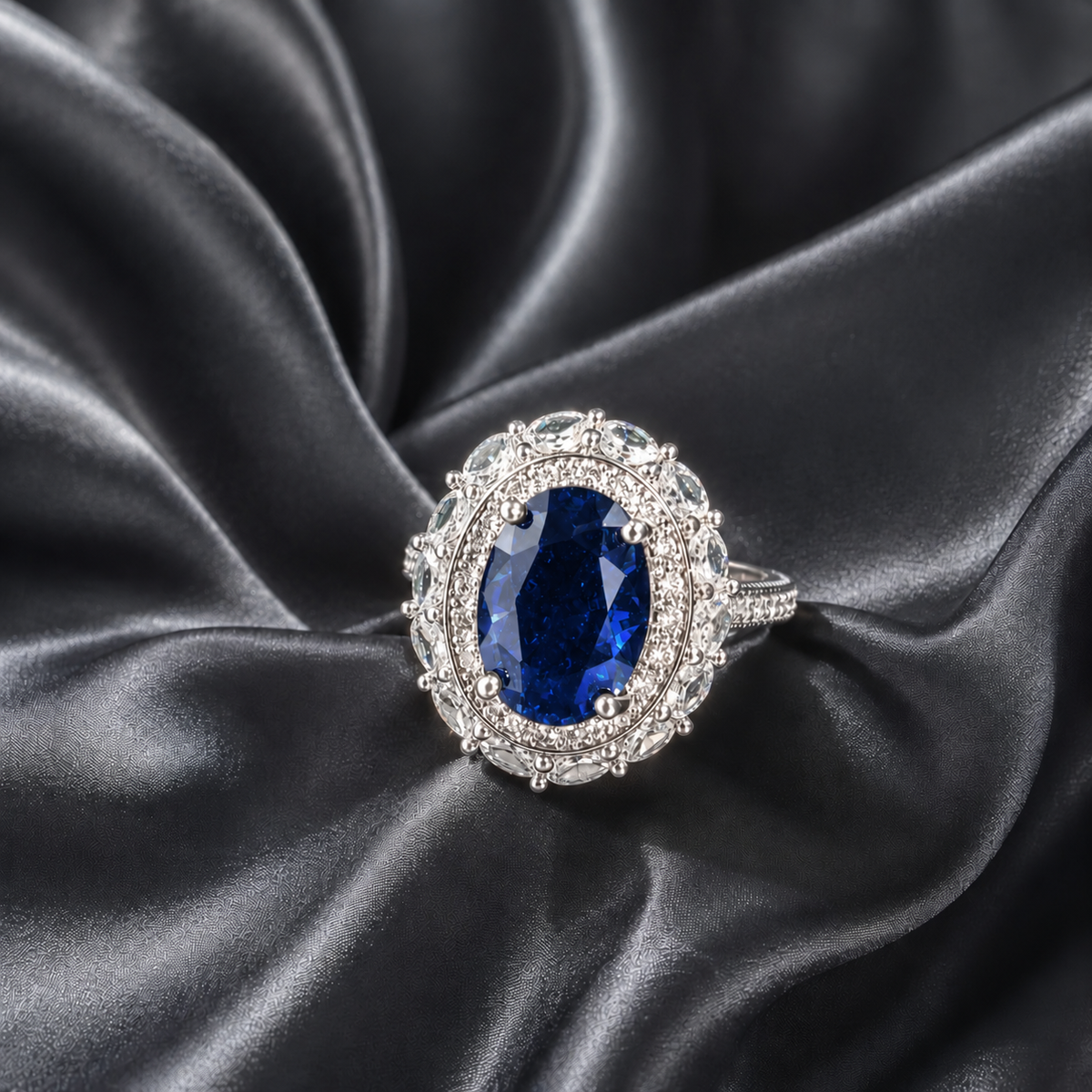Verdant Oval Ring