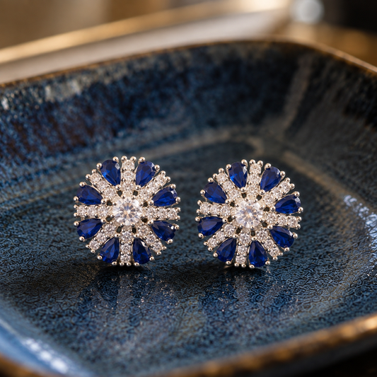 Azure Radiance Stud Earrings- Available in 5 colours