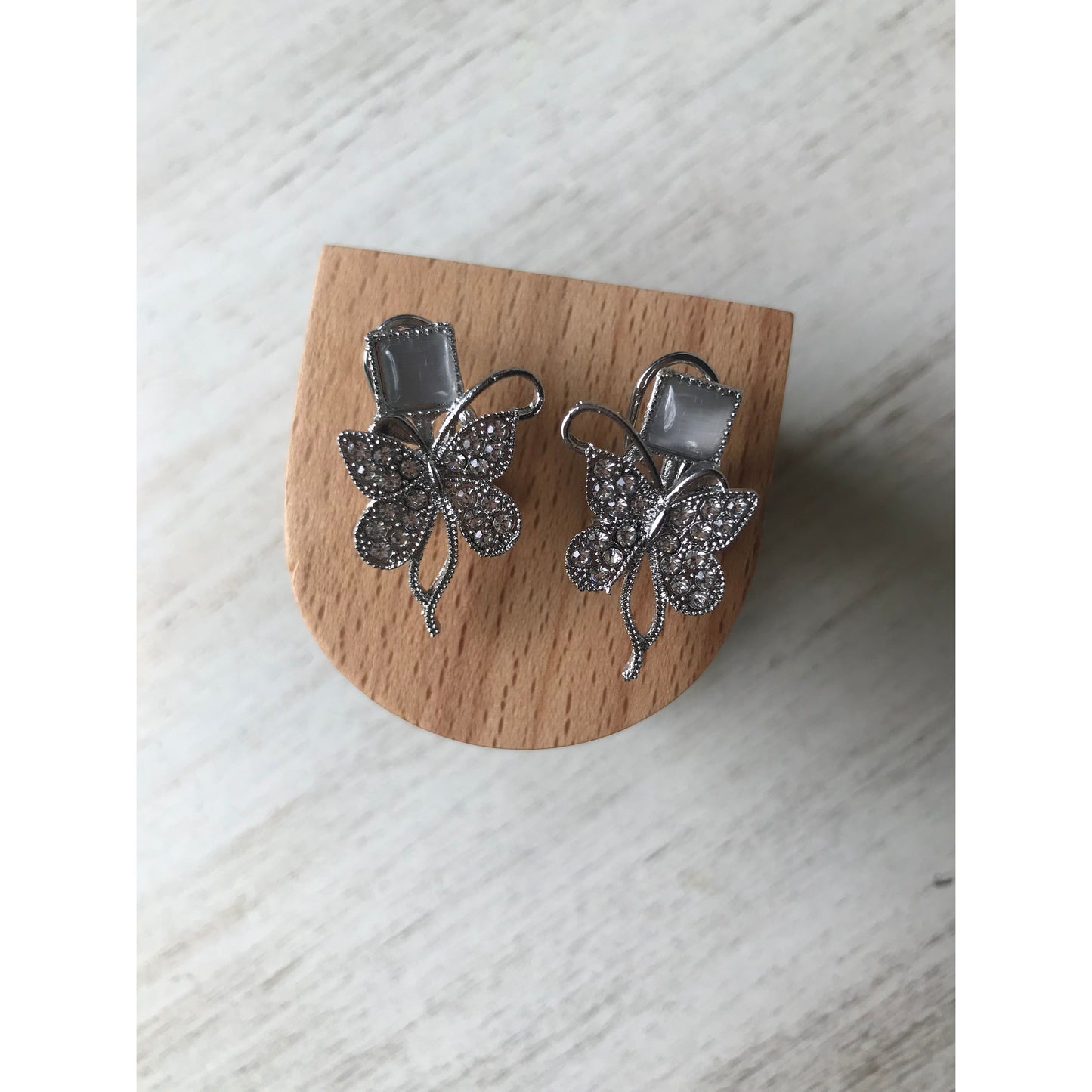 Silver Butterfly Bliss Earrings | Sparkle Fly Jewelry