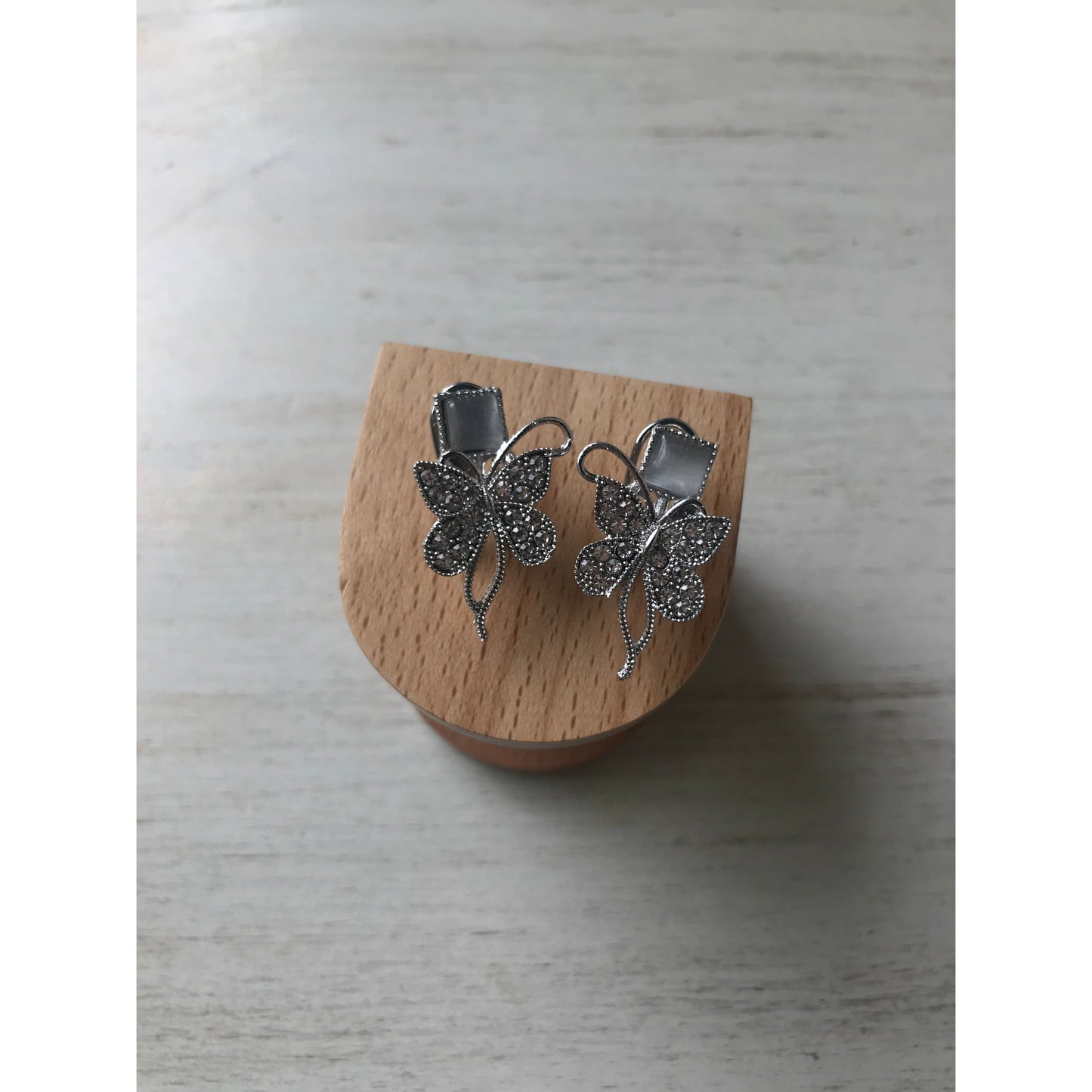 Silver Butterfly Bliss Earrings | Sparkle Fly Jewelry