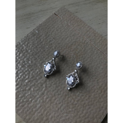 Lumina Gems Dangle Earrings | Elegant Silver Jewelry