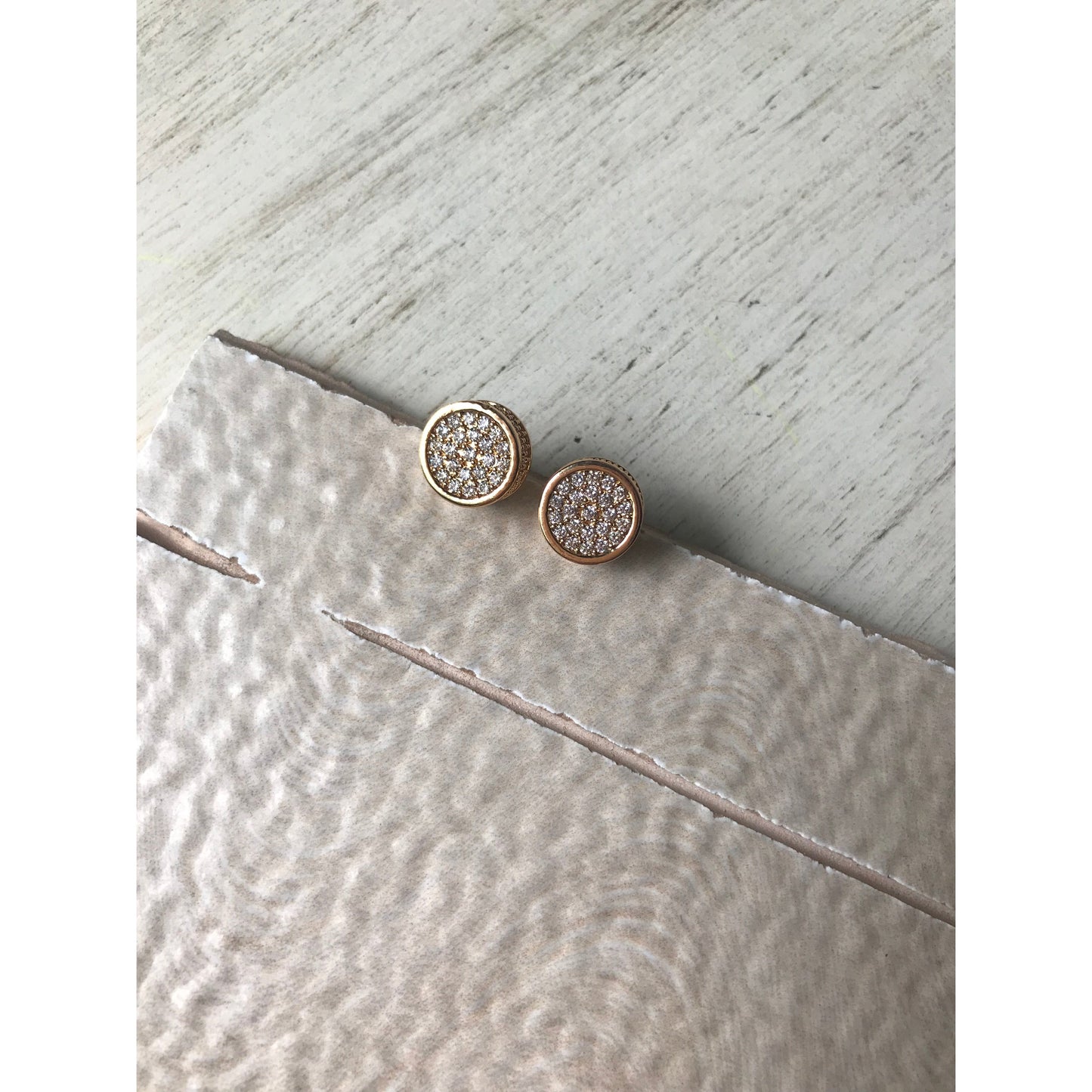 Sparkling Pave Studs | Silver Or Gold Options