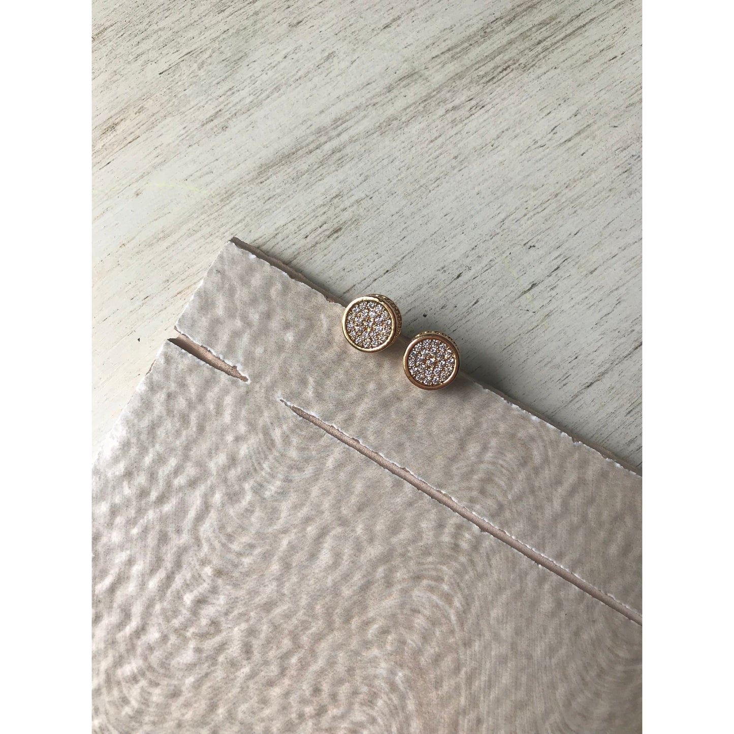Sparkling Pave Studs | Silver Or Gold Options