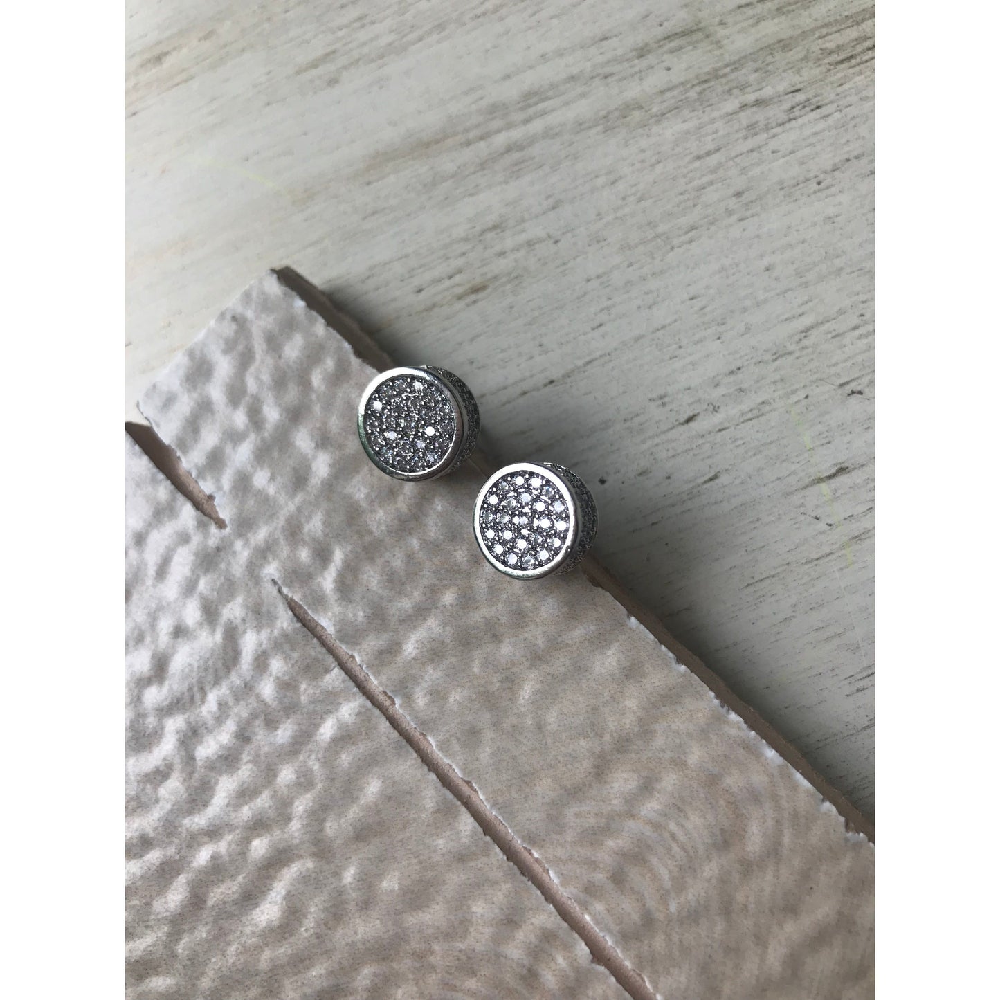 Sparkling Pave Studs | Silver Or Gold Options