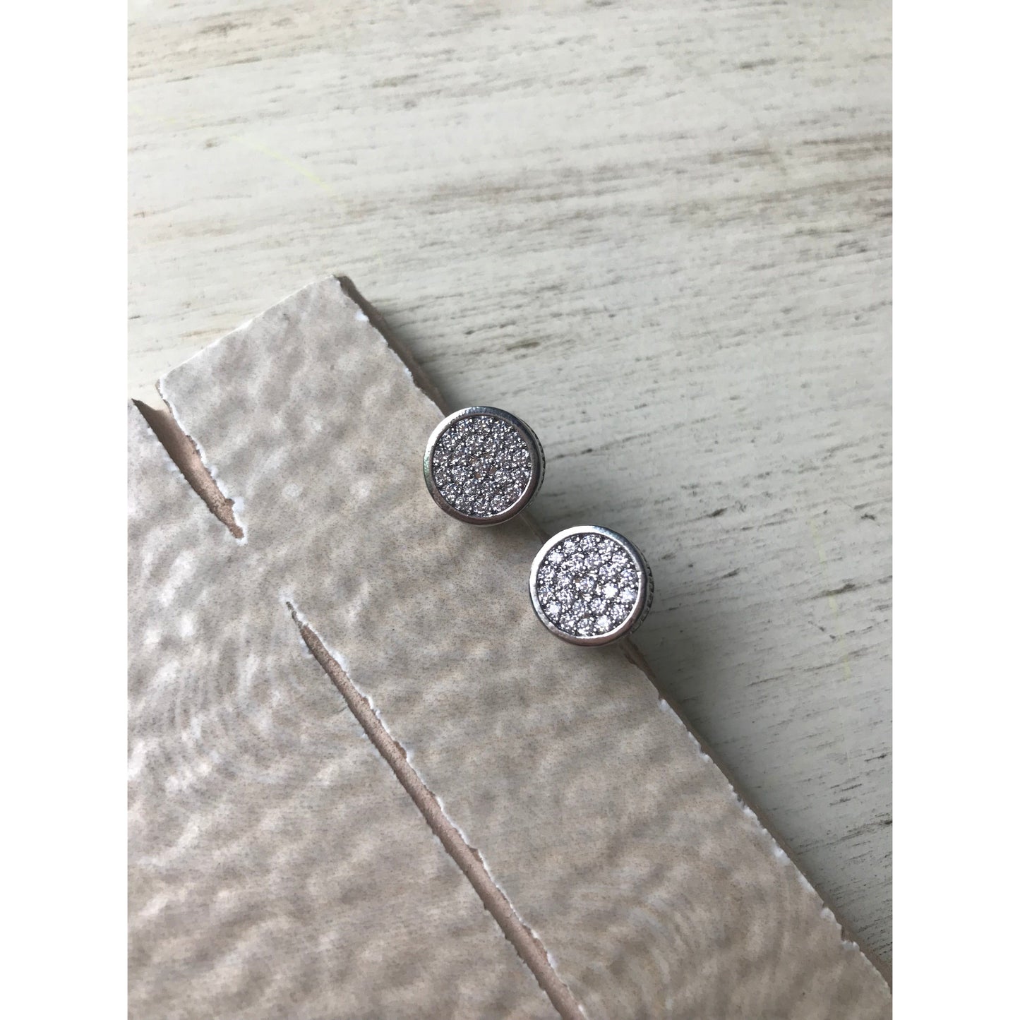 Sparkling Pave Studs | Silver Or Gold Options