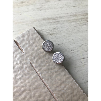 Sparkling Pave Studs | Silver Or Gold Options