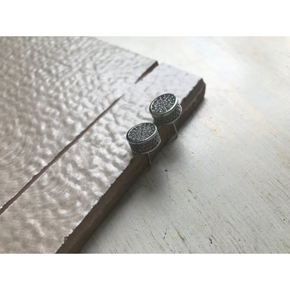 Sparkling Pave Studs | Silver Or Gold Options