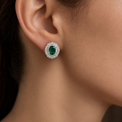 Verdanza Oval Studs- Available in 4 colours