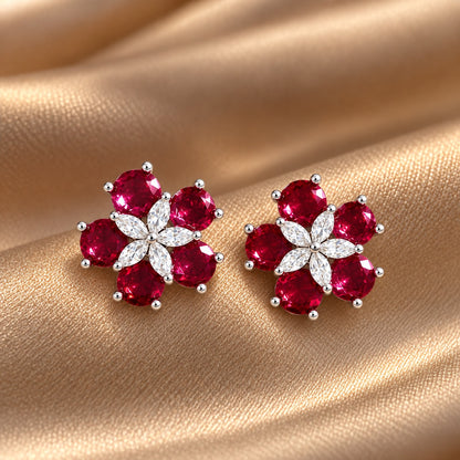 Fivefold Bloom Studs- 7 Colours