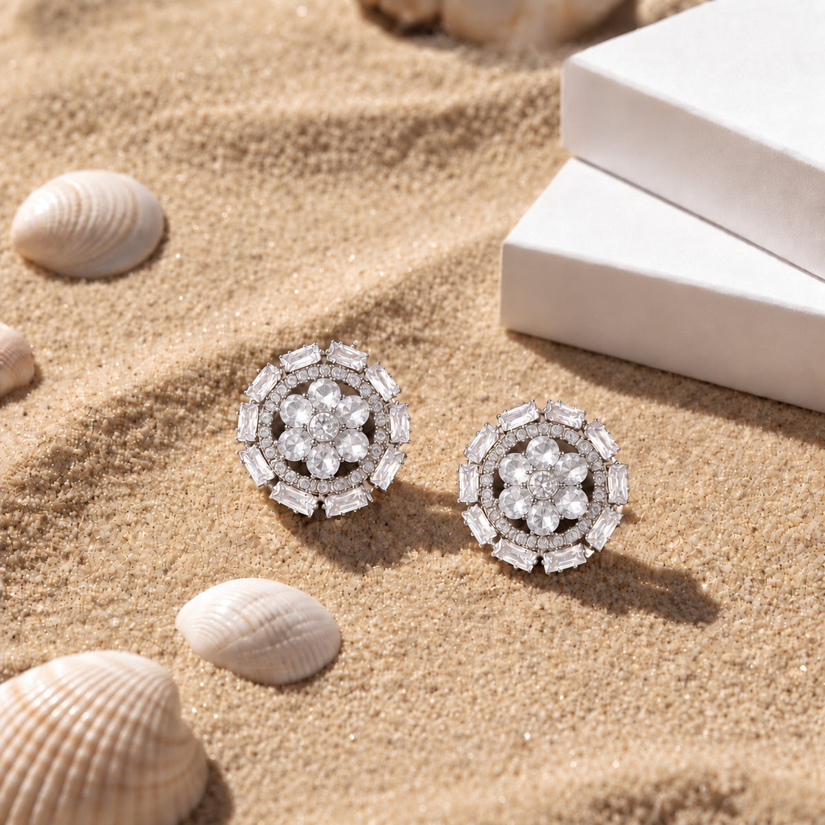 Petal Orbit Studs - 4 Colours