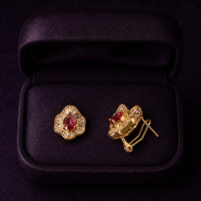 Teardrop Crest Studs- 2 Colours