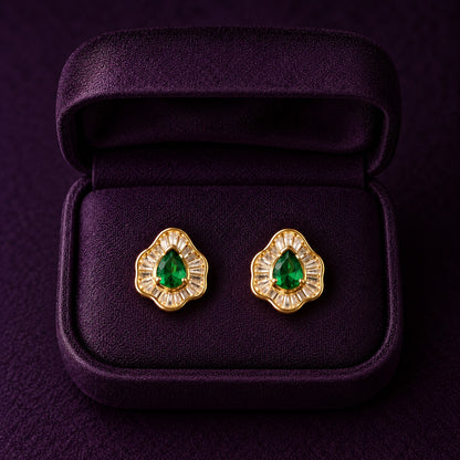 Teardrop Crest Studs- 2 Colours