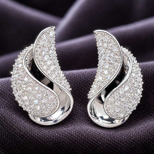 Silver Current Studs