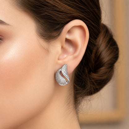 Silver Current Studs