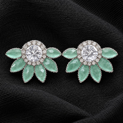 Mint Petal Luxe Studs