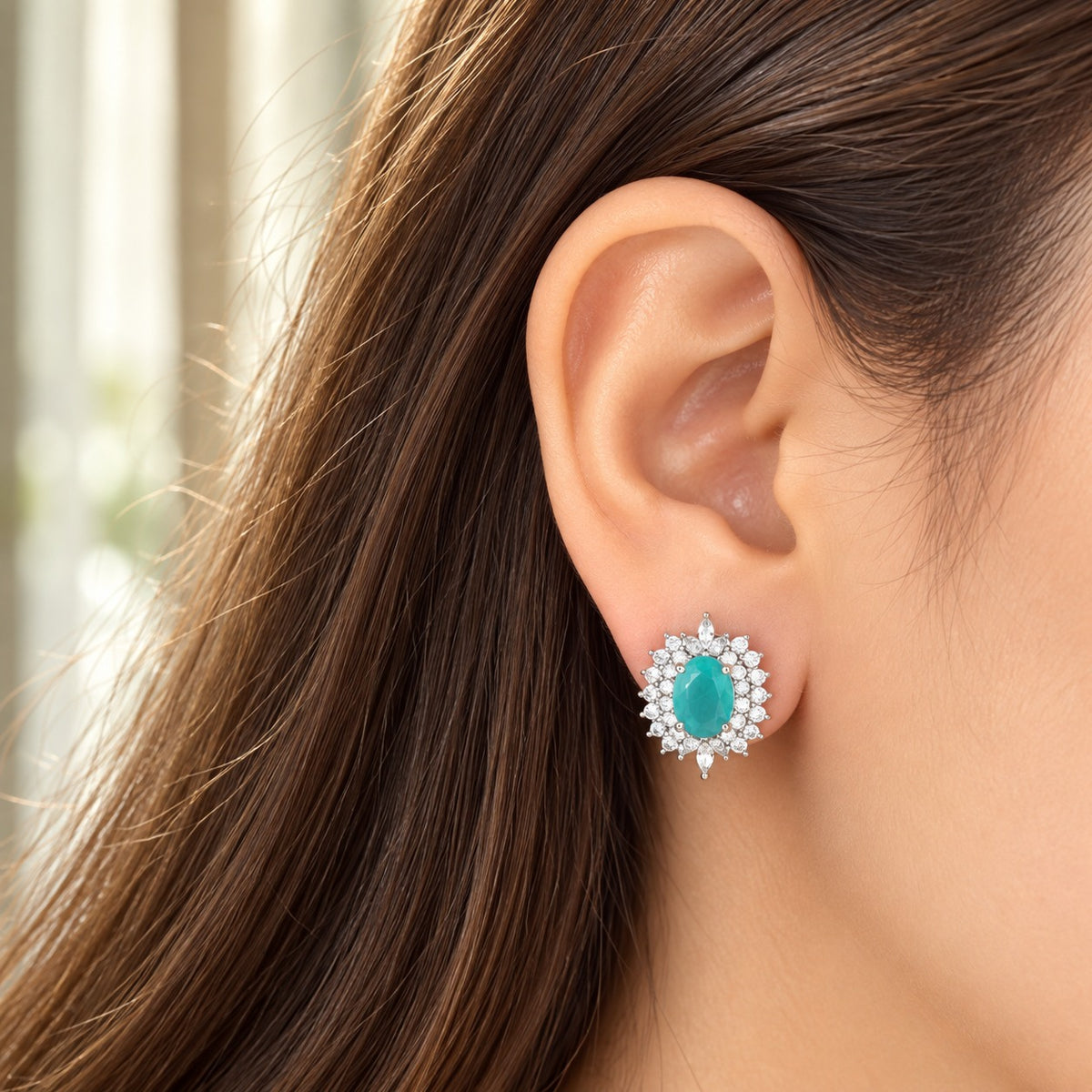 The Duchess Oval Studs - 3 colours