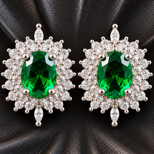 The Duchess Oval Studs - 3 colours