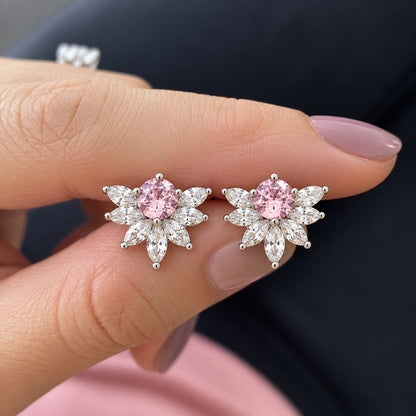 Trillium Gem Petal Studs- 5 colours