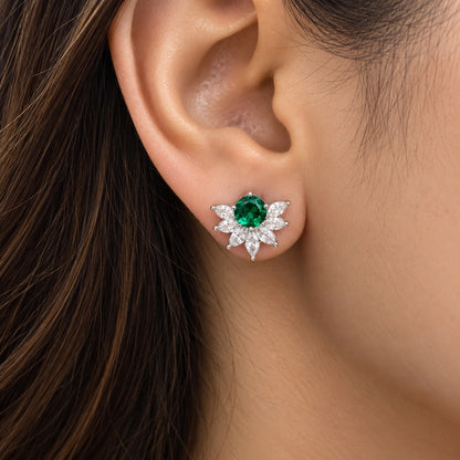 Trillium Gem Petal Studs- 5 colours