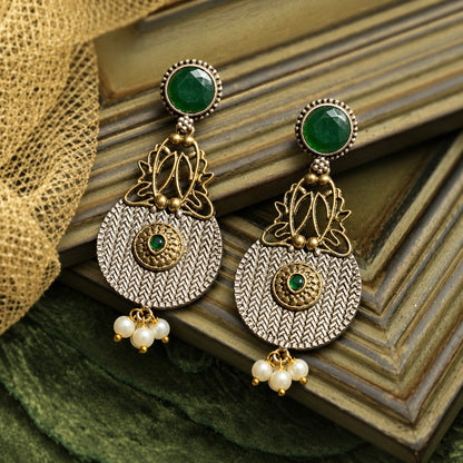 The Loom & Lotus Earrings-  2 Colours