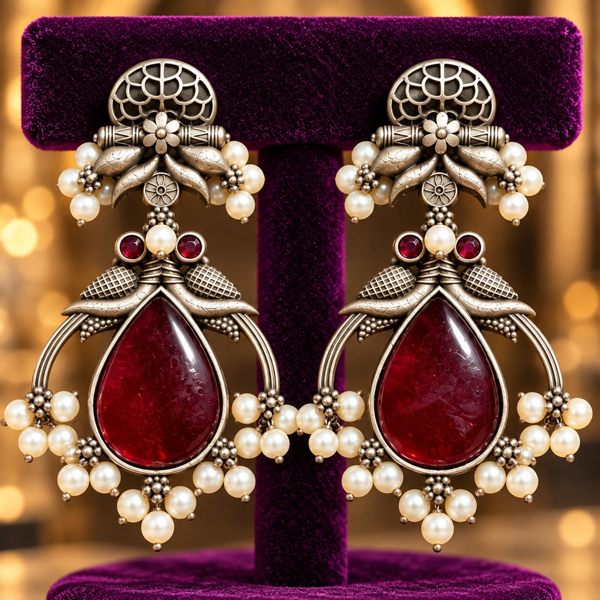 The Royal Treasury Earrings -  4 Colours