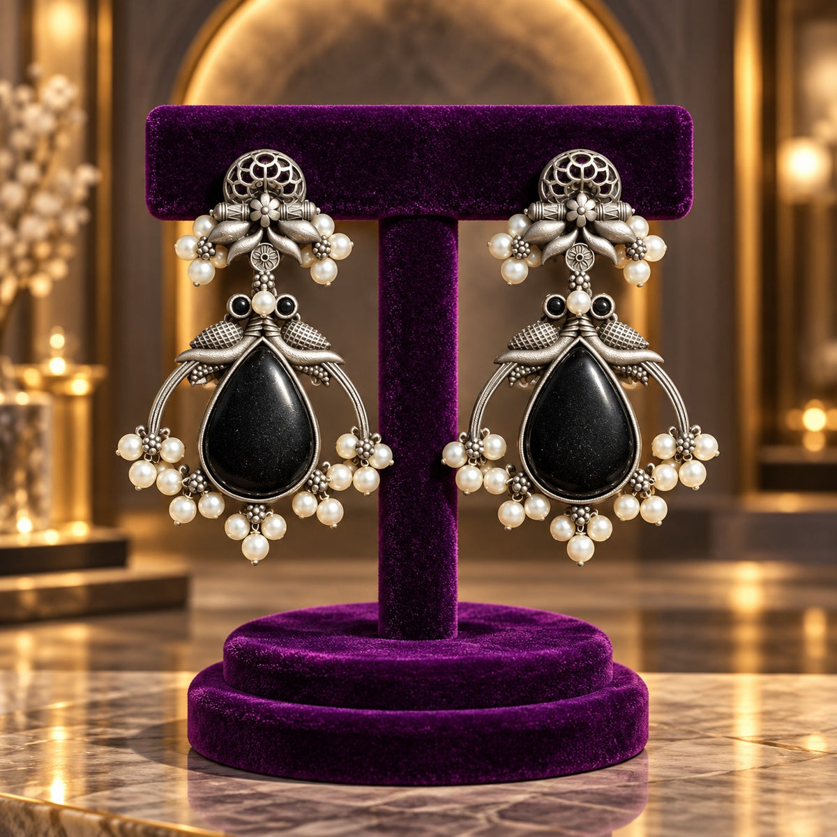 The Royal Treasury Earrings -  4 Colours