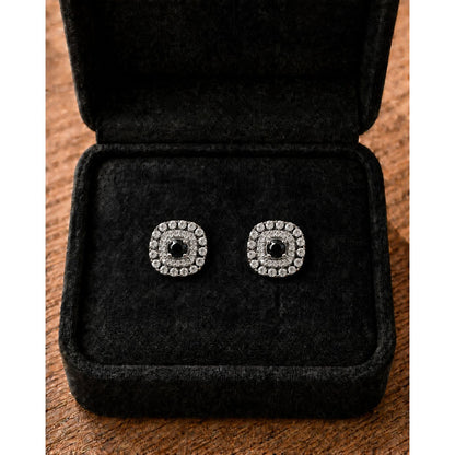 Regent Cushion Zircon Studs - 6 Colours