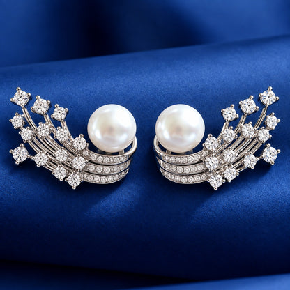 Celestial Sweep Pearl Studs