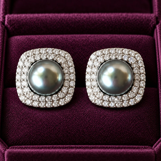 Smoky Crest Studs