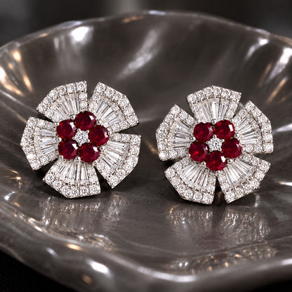 Radiant Crest Studs- 4 colour variants