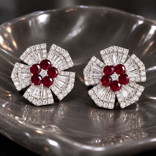 Radiant Crest Studs- 4 colour variants