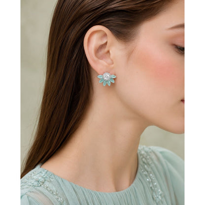 Mint Petal Luxe Studs